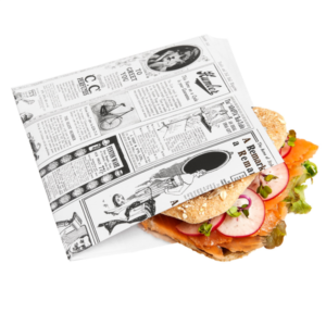 Sachet ingraissable papier ouvert sur 2 côtés