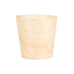 Mini gobelet bois en Feuille de Peuplier