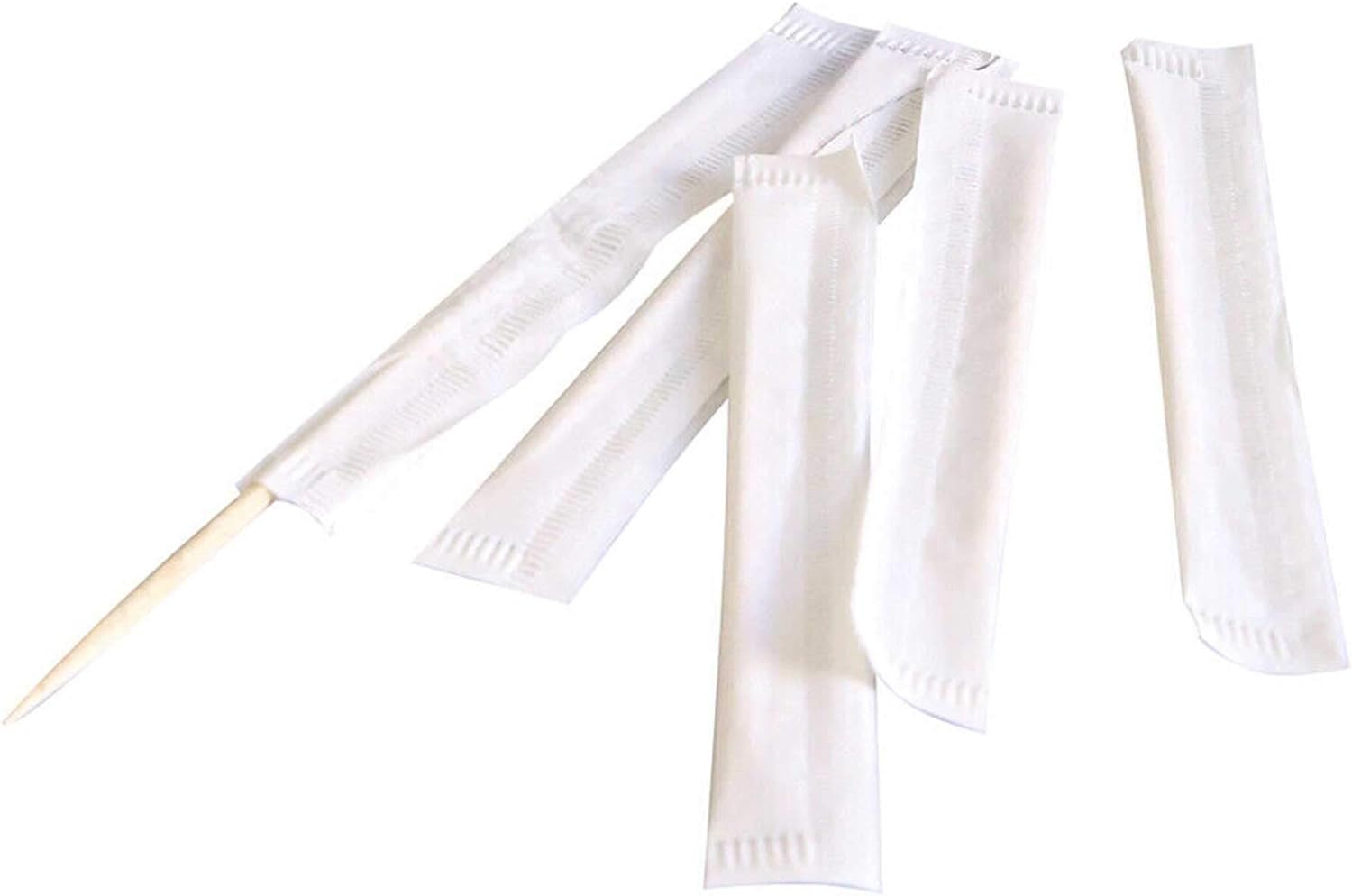 Cure dents bois ronds 6,8cm enveloppés individuellement naturel