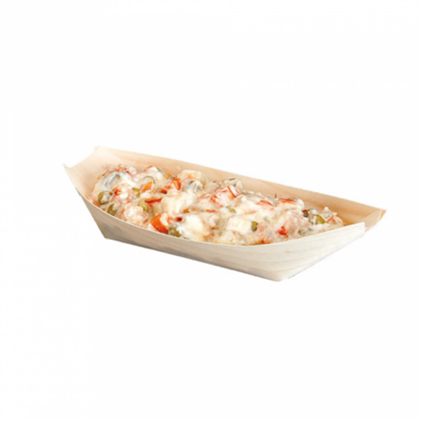 Barque bois en feuille de pin 11x7x2cm naturel