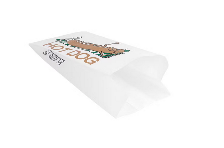 Sacs hot dog blanc parch. ingraissable 7+5x18cm