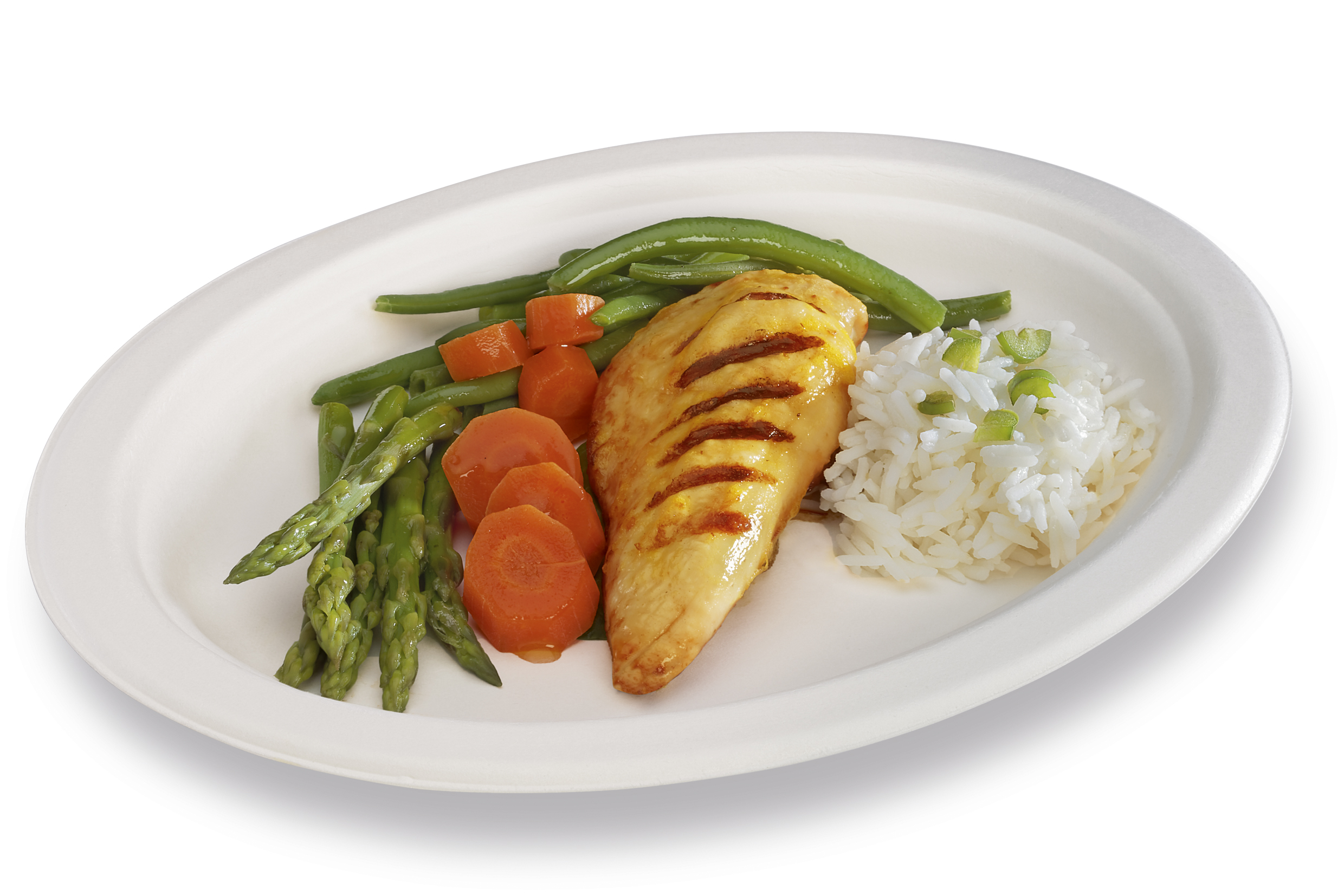 Assiette canne à sucre 23cm