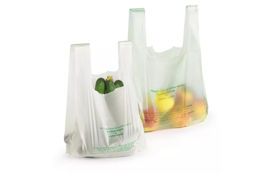 Sac bretelle biodégradable transparent