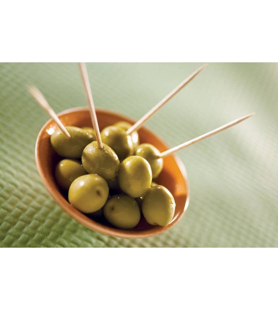 Cure dents bois ronds 6,8cm naturel bois