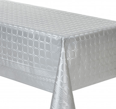 Rouleaux de nappes damassées