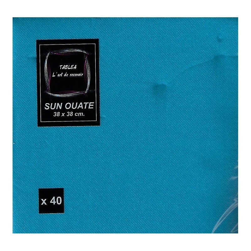 Serviettes de table double point ouate 38x38cm 