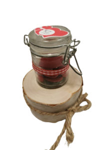 Petit pot à confiture en verre