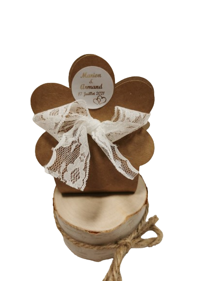 Boite kraft Havana fleur