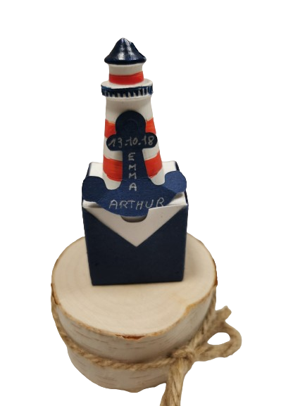 Boite cube vitamine Alizée Bicolore 4cm