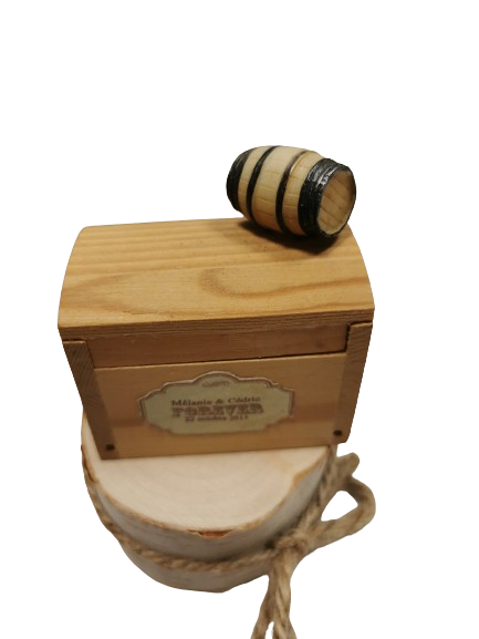 Coffre bois 7x5cm