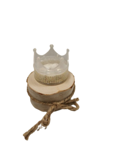 Couronne transparente en plexiglas