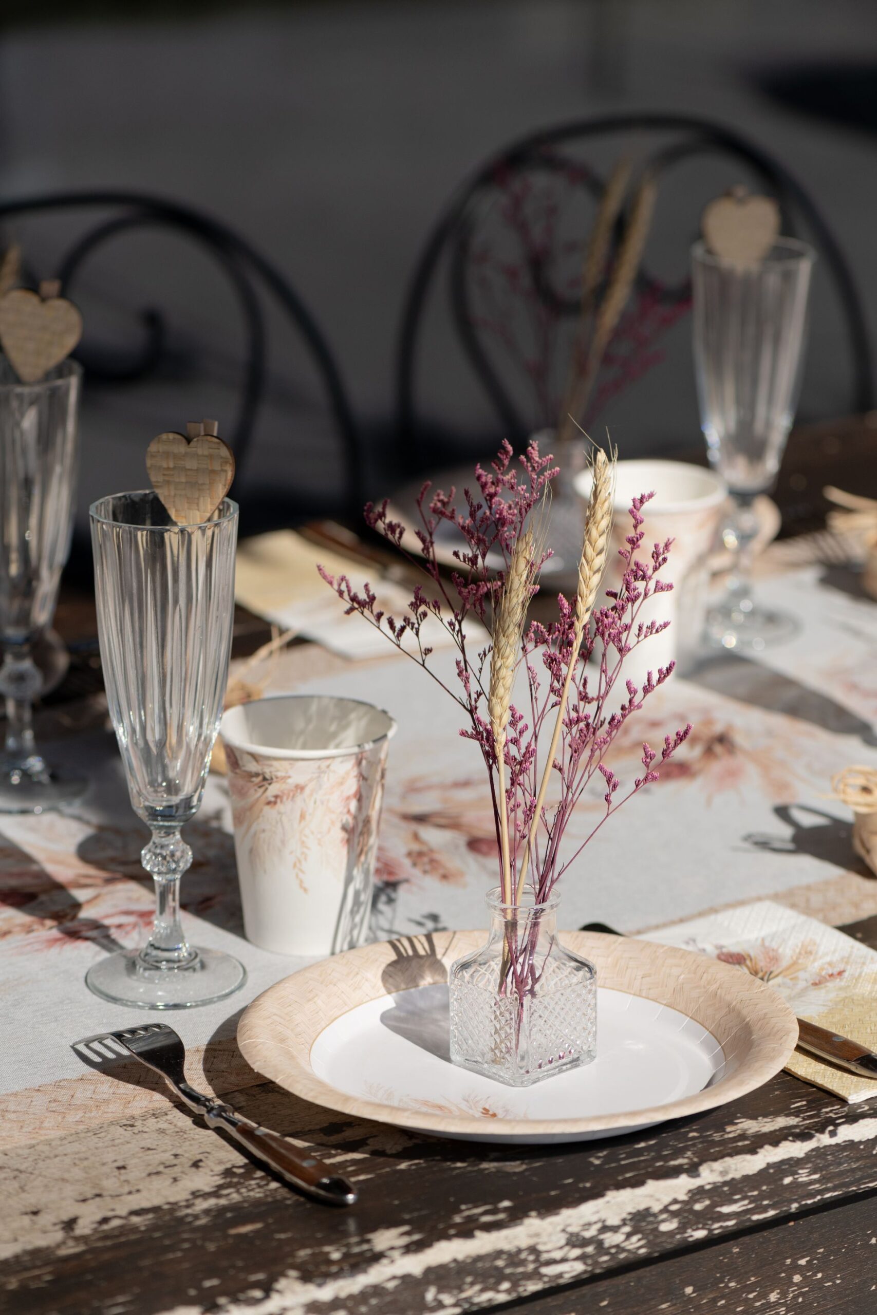 Pot carré verre vintage 7x4,5cm