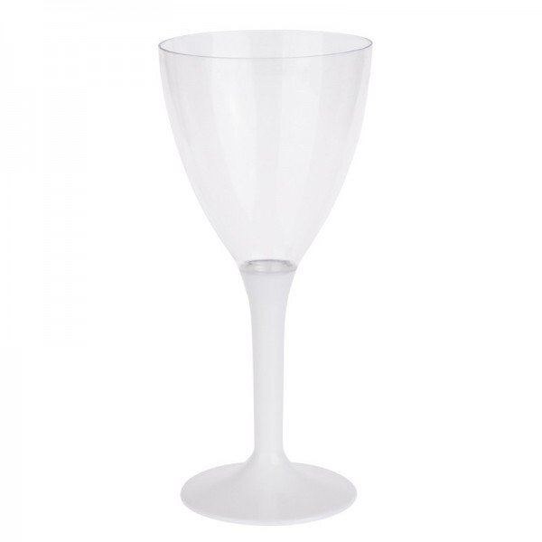 Verre a vin pied transparent réutilisable