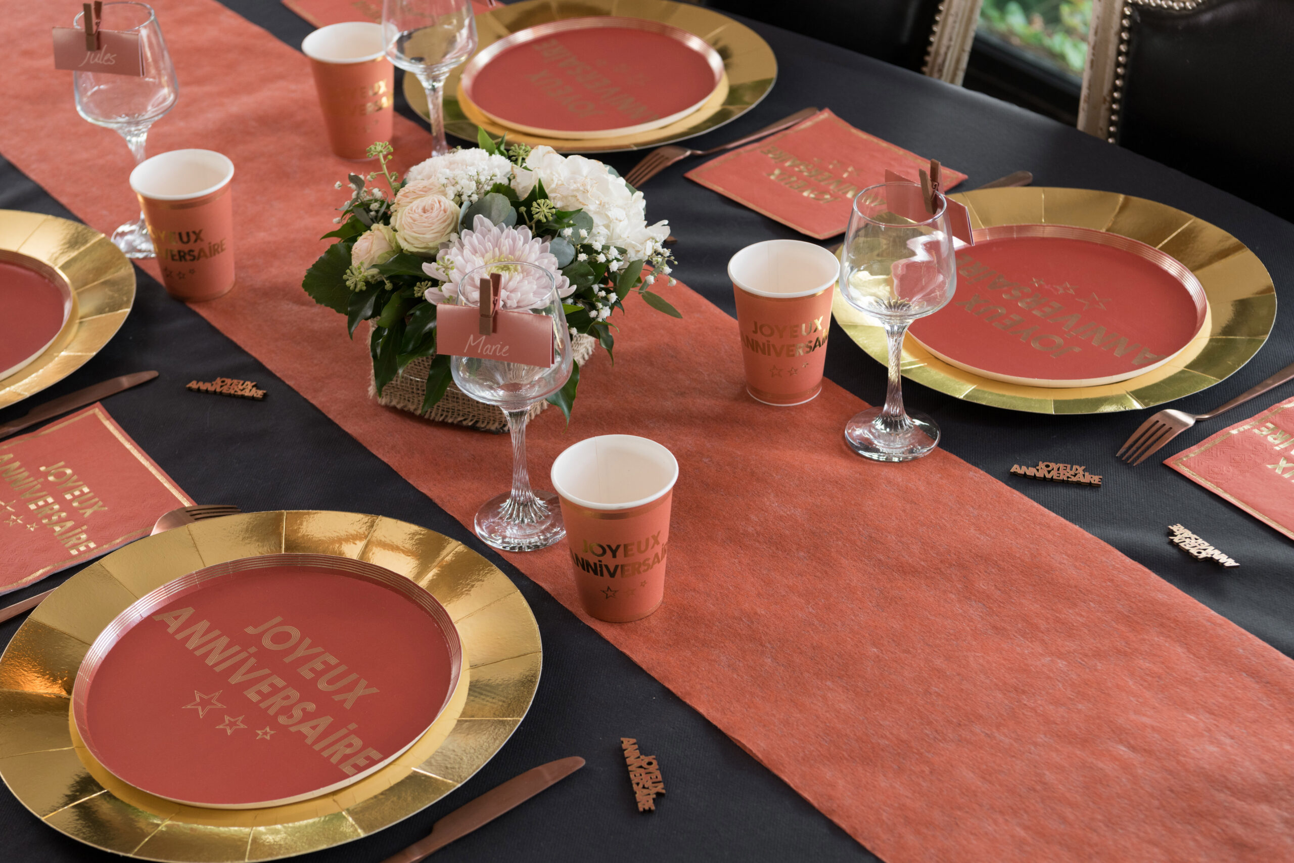 Chemin de table intissé uni 10m