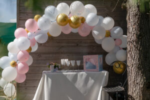 Kit arche a ballons gender reveal girl or boy