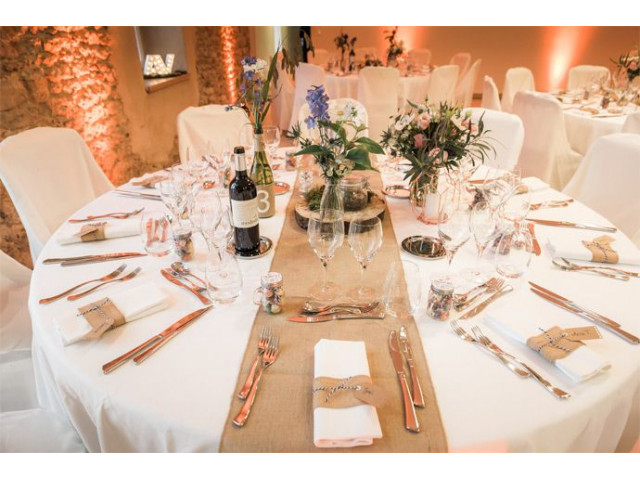 Chemin de table jute naturel 5m