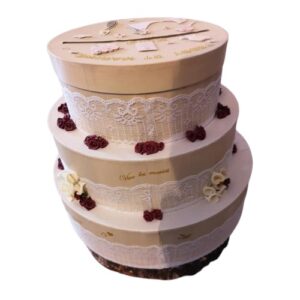Tirelire wedding cake 3 étages