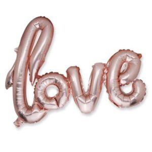 Ballon love rose gold