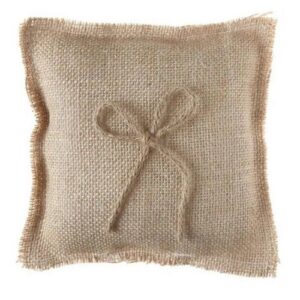 Coussin jute naturel 18x18cm