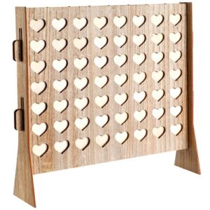 Cadre a vœux + 56 ronds en bois 46,5x11x46,5cm