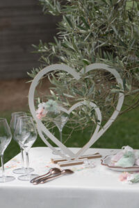 Décor cœur blanc