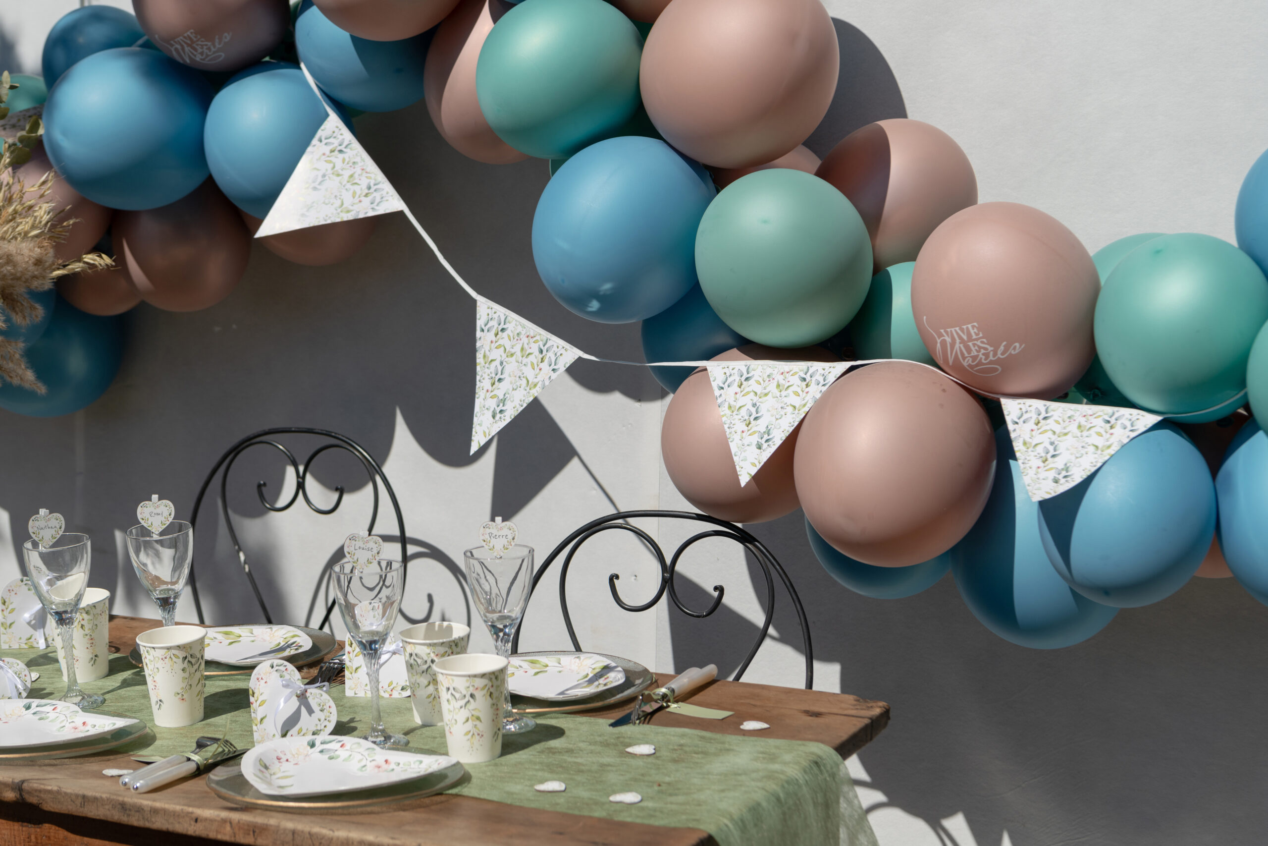 Banderole de mariage végétal d’une longueur de 5 mètr