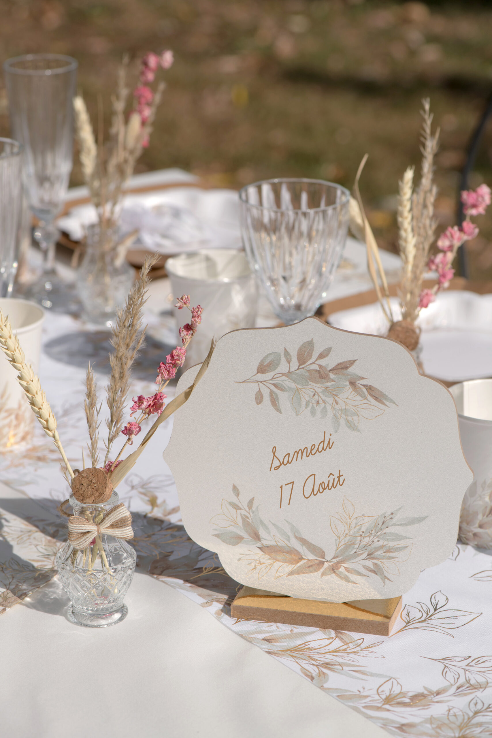 Centre de Table Décor Feuillage