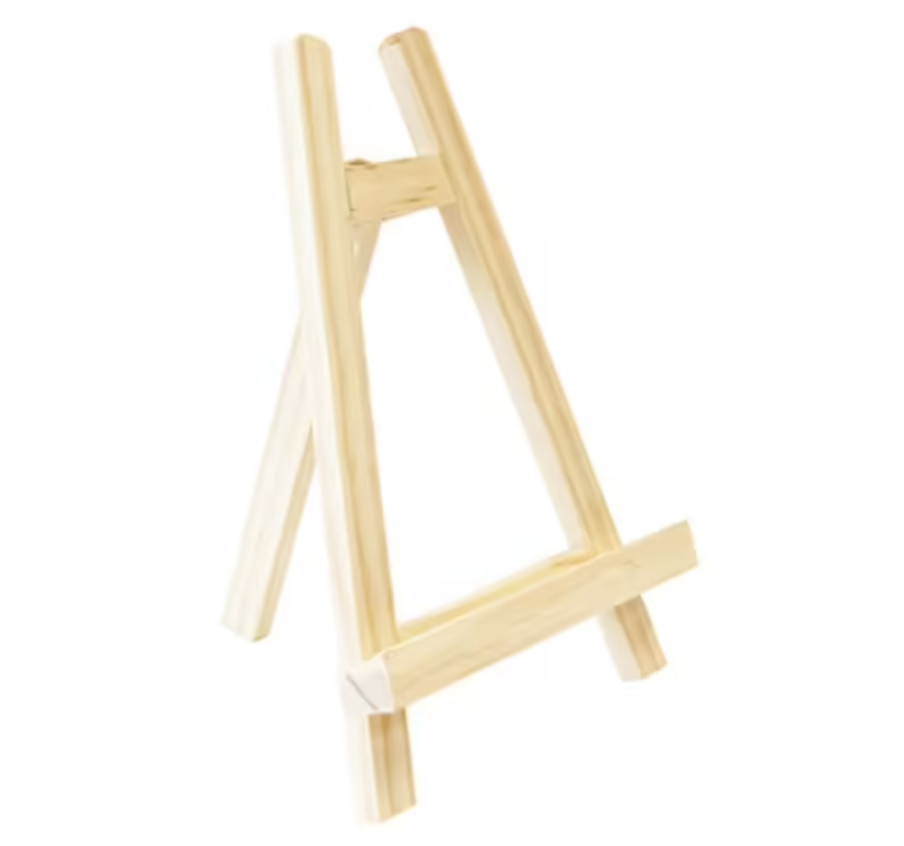 Chevalet bois porte menu naturel