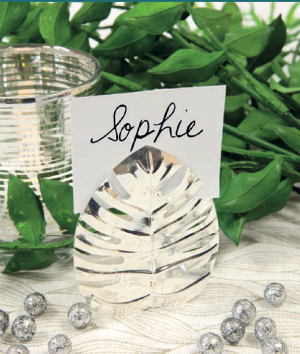 Marque-place pince clip feuille métal