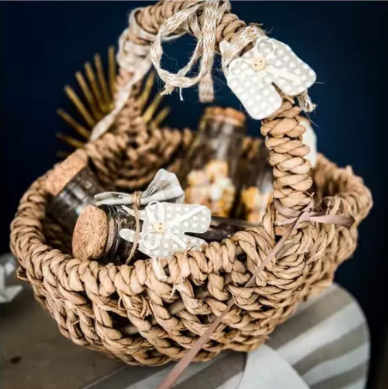 Joli ruban jute ivoire & ficelle sur bobine bois 7mm x 5m