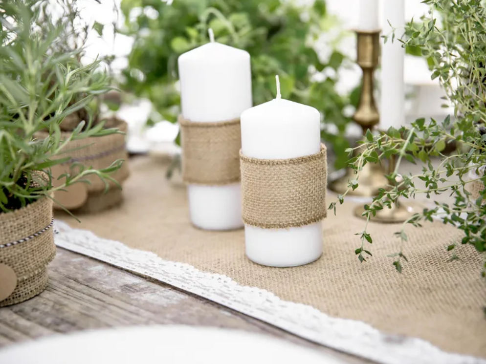 Ruban jute 5m de long sur 5cm de large