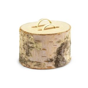 Rondin porte-bague en bois 6cm x h4cm