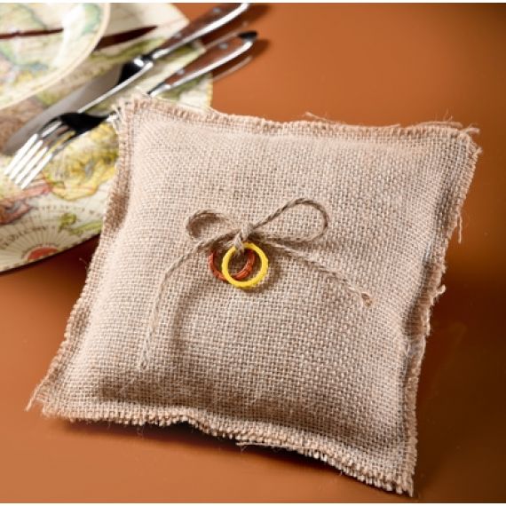 Coussin jute naturel 18x18cm