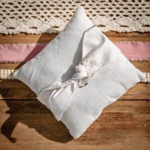 Coussin naturel lin de 15x15cm