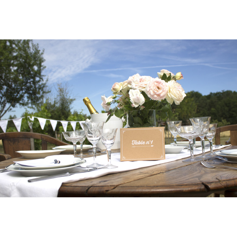 Marque table kraft x15