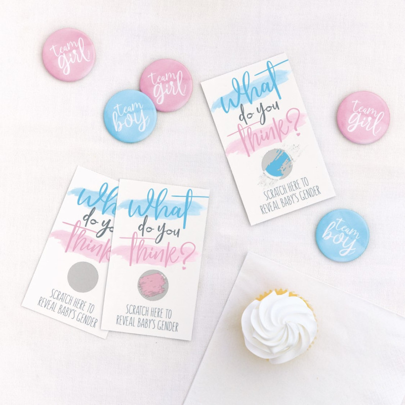 Cartes à gratter fille & garçon What do you think ? par 10