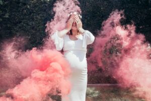 Fumigène a frottoir rose & bleu 1min