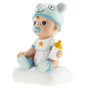 Figurine de Gâteau Garçon avec Biberon 10 cm
