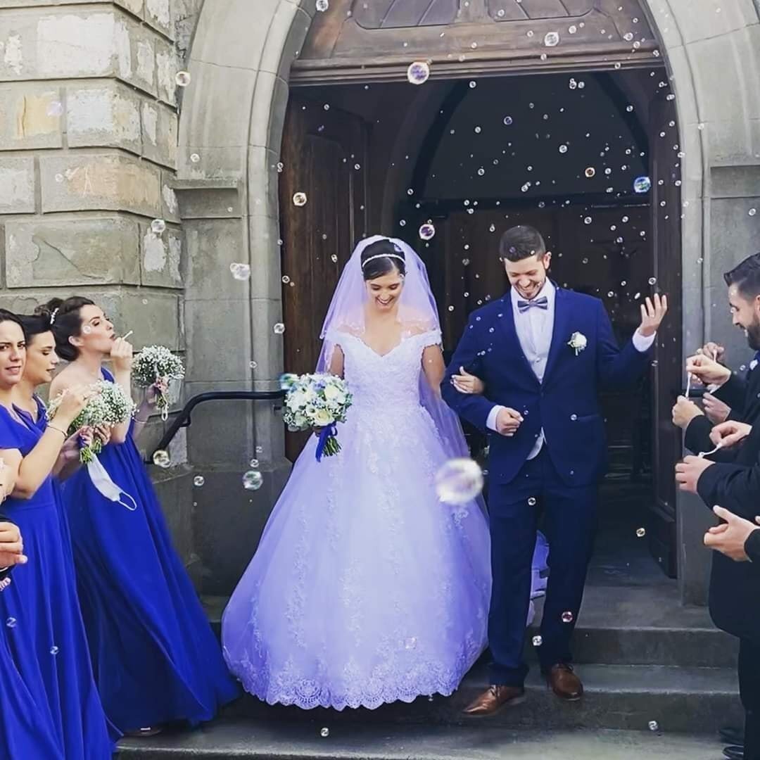 Kit Bulles de Savon en Forme de Cœur Blanc x48