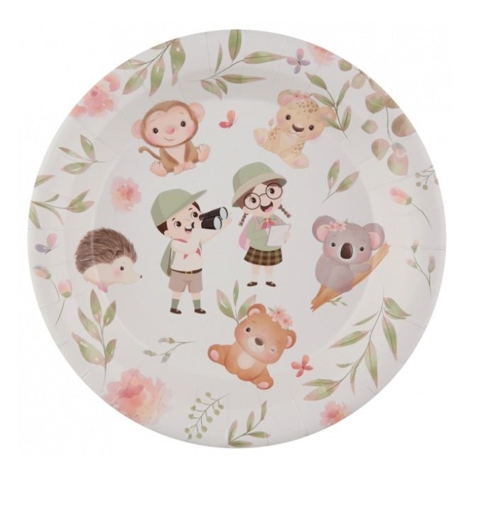 Assiettes Décor Explorateur