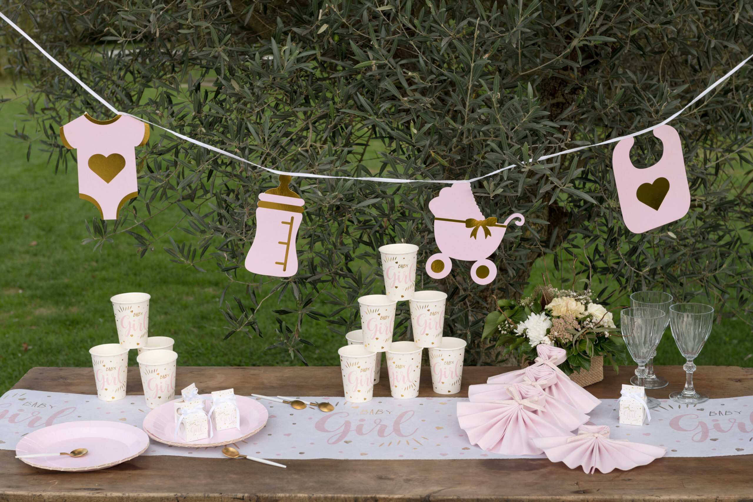 Guirlande baby shower métal - 5m
