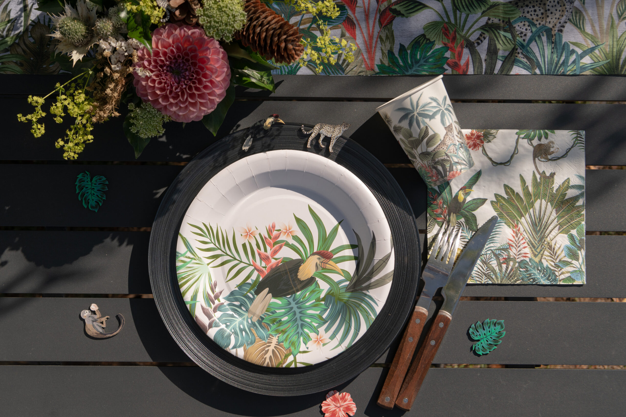 Assiettes JAVA 23x23cm par 10