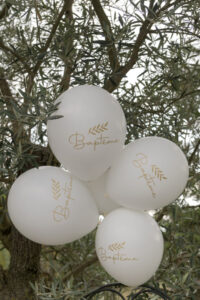 Ballons “Baptême” Ø30cm par 6