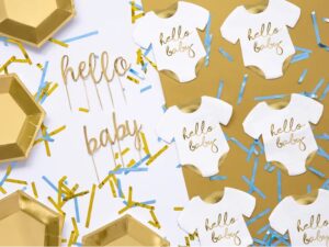 Serviettes de table Body - Hello Baby 16x16cm par 20