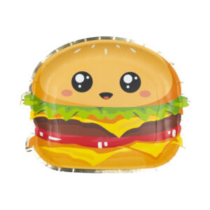 Assiettes Burger 23cm Salty Junk Food par 8