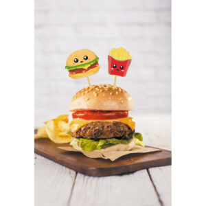 Piques à cocktail Salty Junk Food par 10