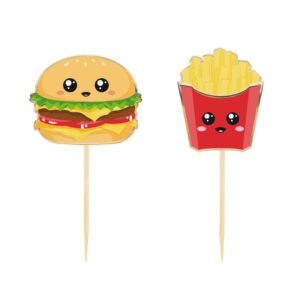 Piques à cocktail Salty Junk Food par 10