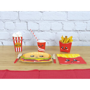 Serviettes 33x33cm Salty Junk Food par 16