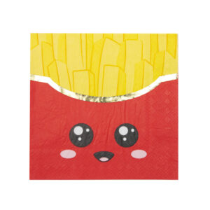 Serviettes 33x33cm Salty Junk Food par 16