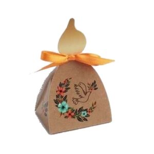
Boîte Bougie Communion Fleurs Colombe 3,5 x 13 x 4 cm